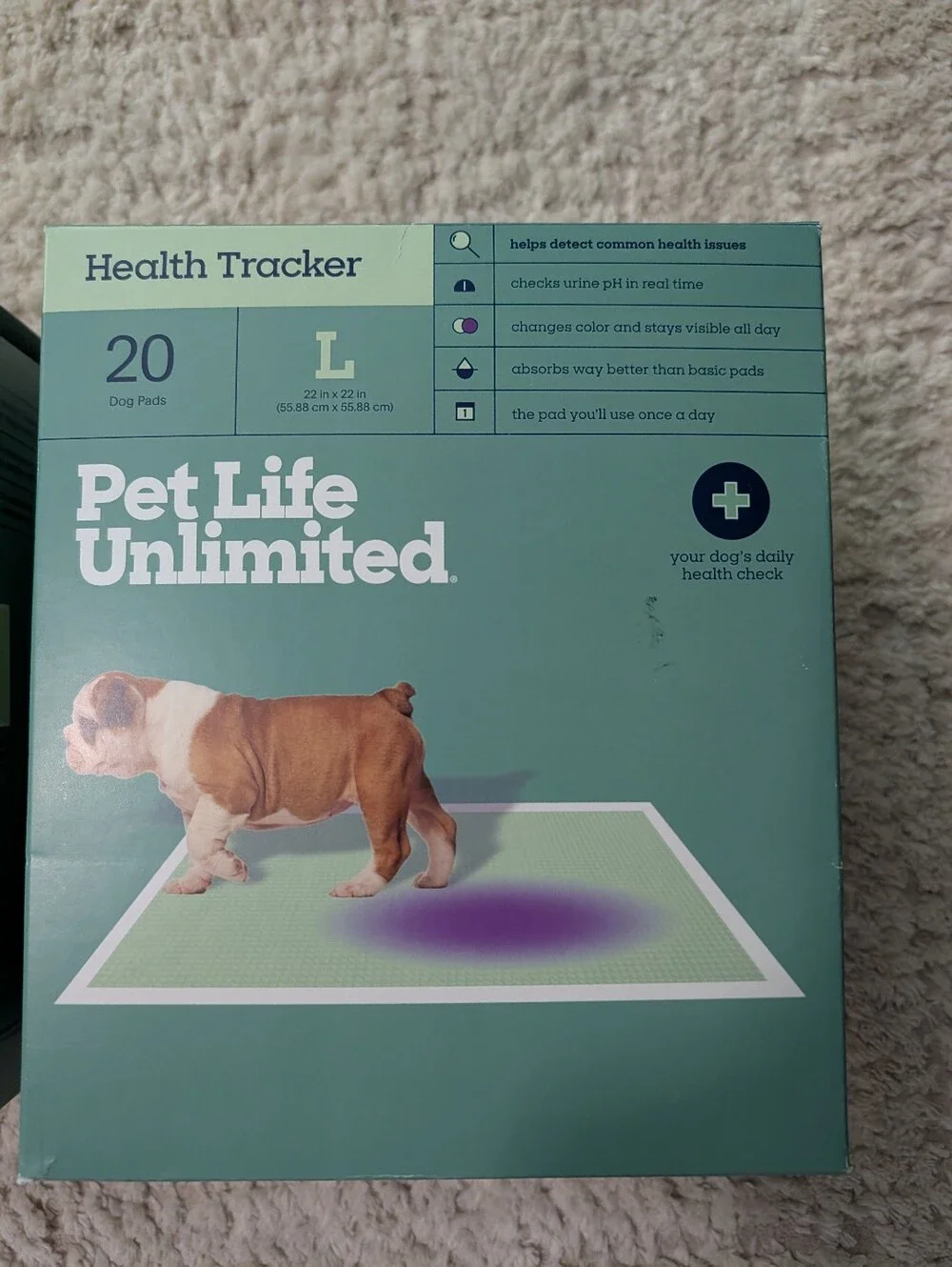 Pet Life Unlimited Health Tracker Dog Pee Pads